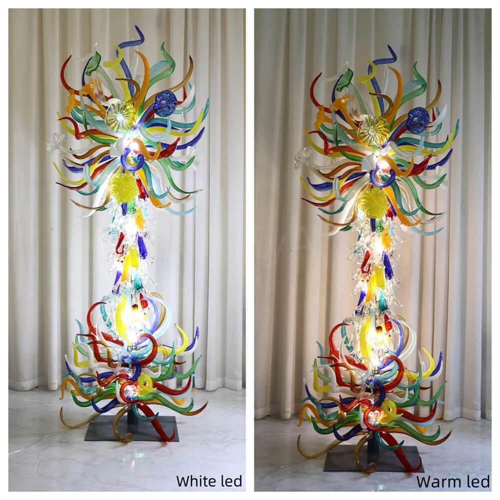 Blown Glass Floor Lamp 12