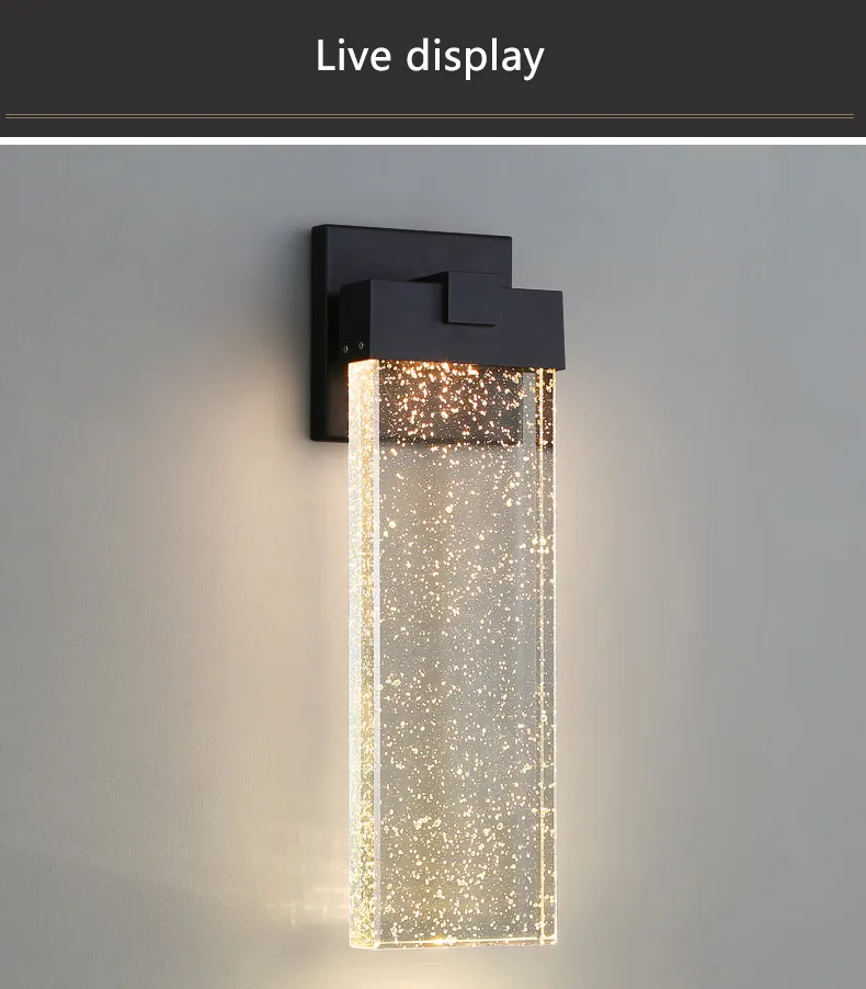 Outdoor Crystal Induction Wall Lamp 2