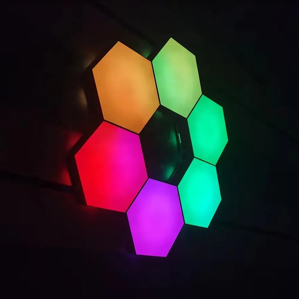 10 PCS Honeycomb Quantum Lamp Smart Sensor DIY Colorful Wall Modular