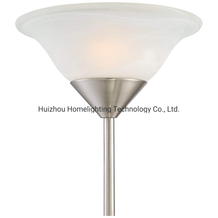 Modern Goose Neck Torchiere Glass Bedside Bedroom Study Designer Floor Lamp with Adjustable Side Lamp