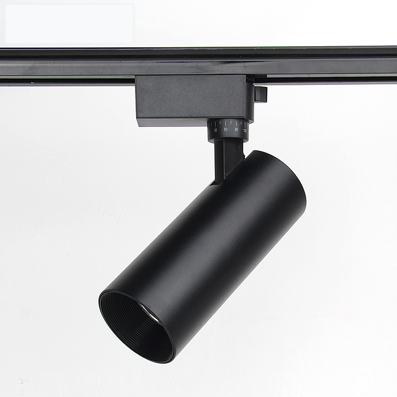 30W LED Track Lighting Housing 4 Wire No Flicker High Quality LED Track Lights High Lumen Ra80 COB Spot Light