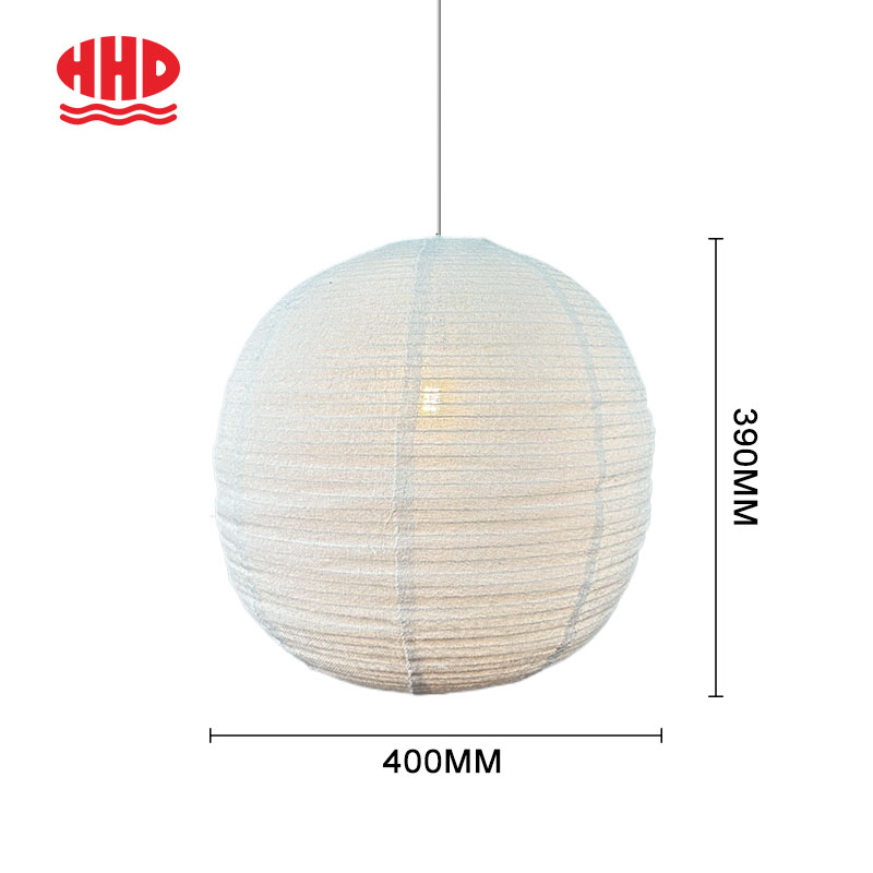 Retro Counter Handmade Art Bedroom Lamps Wabi Sabi Style Cotton Linen Fabric Chandelier Lantern