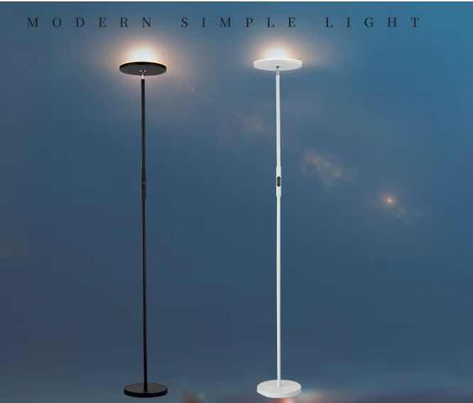 Torchiere Uplight Dimmable LED Modern RGB Floor Lamp Casino Hotel RGB Ambiance Lighting