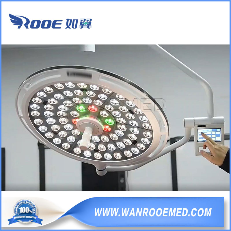 Operating Room Double Head Ceiling Ot LED Surgical Light Shadowless Lamp with Surveillance Camera Function