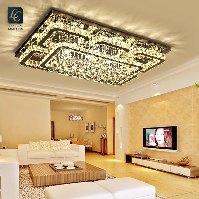 LED Modern Decorative Living Room Dining Room Crystal LED Ceiling Lamp