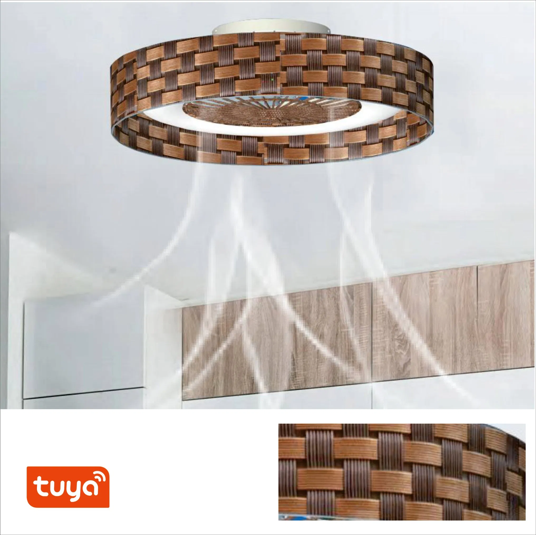 Stylish Design Cool 3 Step Speed Home Decoration LED Ceiling Fan Lamp