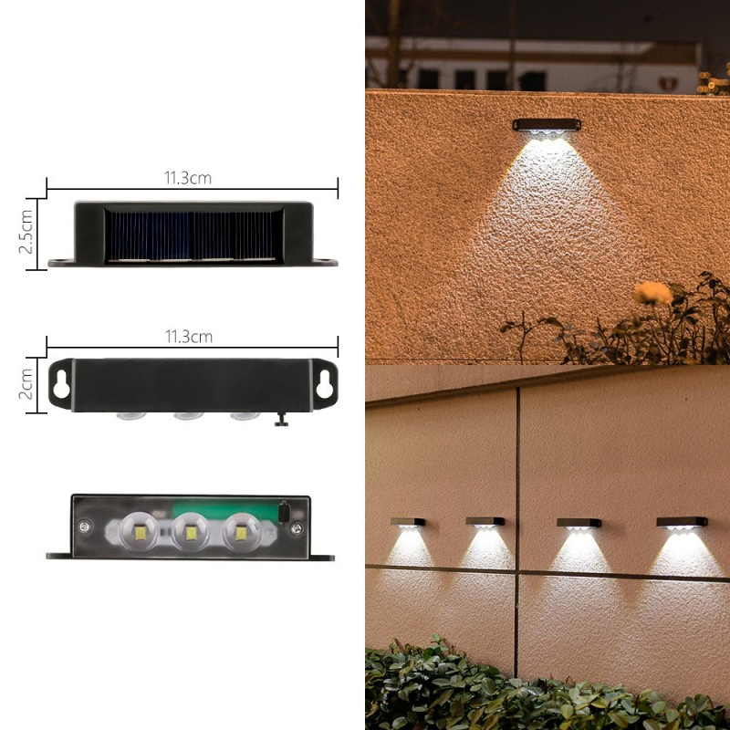 Solar-Powered Wall Lamp for Outdoor Courtyard Landscaping and Perimeter Lighting