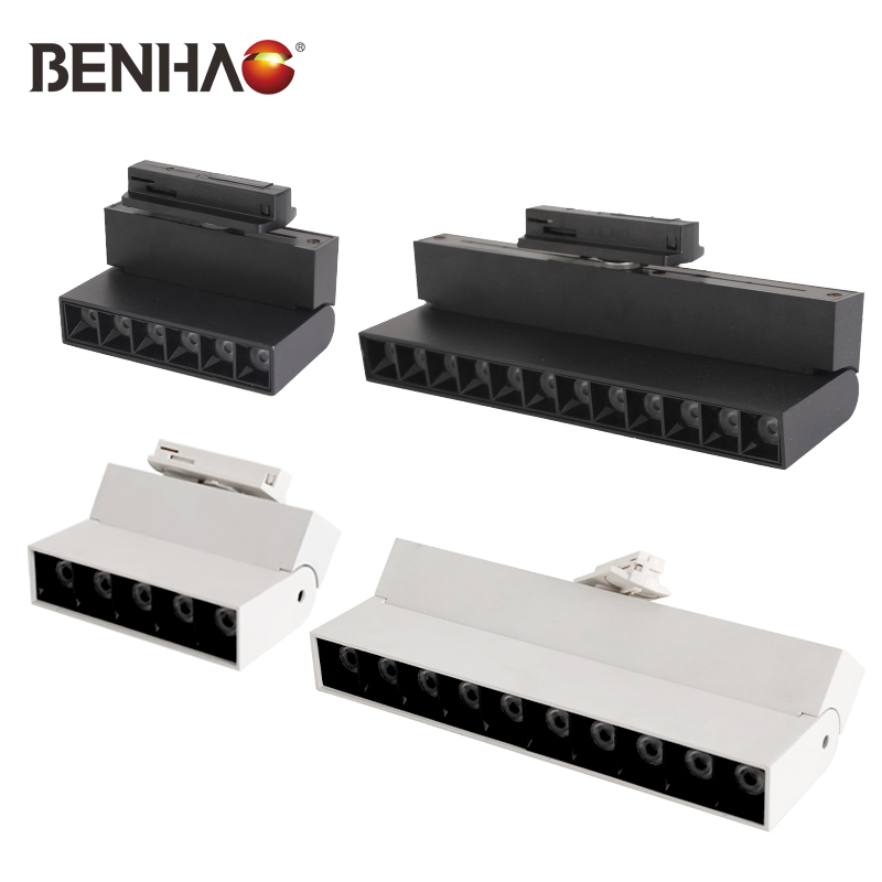 Modern Foldable Recessed Mounted Aluminum Grille Light Track Lighting