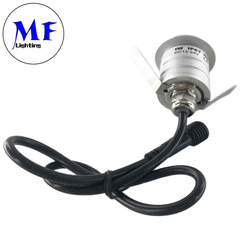 Factory Direct Supply 1W 95lm Aluminum Outdoor Inground Waterproof 2700-6500K Mini Paving Spotlight LED Step Lamp