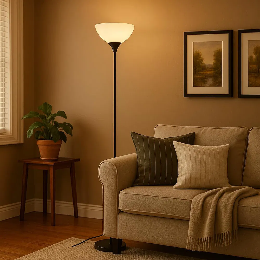 Remote Control Stpeless Color Temperatures Brightness Torchiere Lamp Bedroom Living Room Floor Lamp