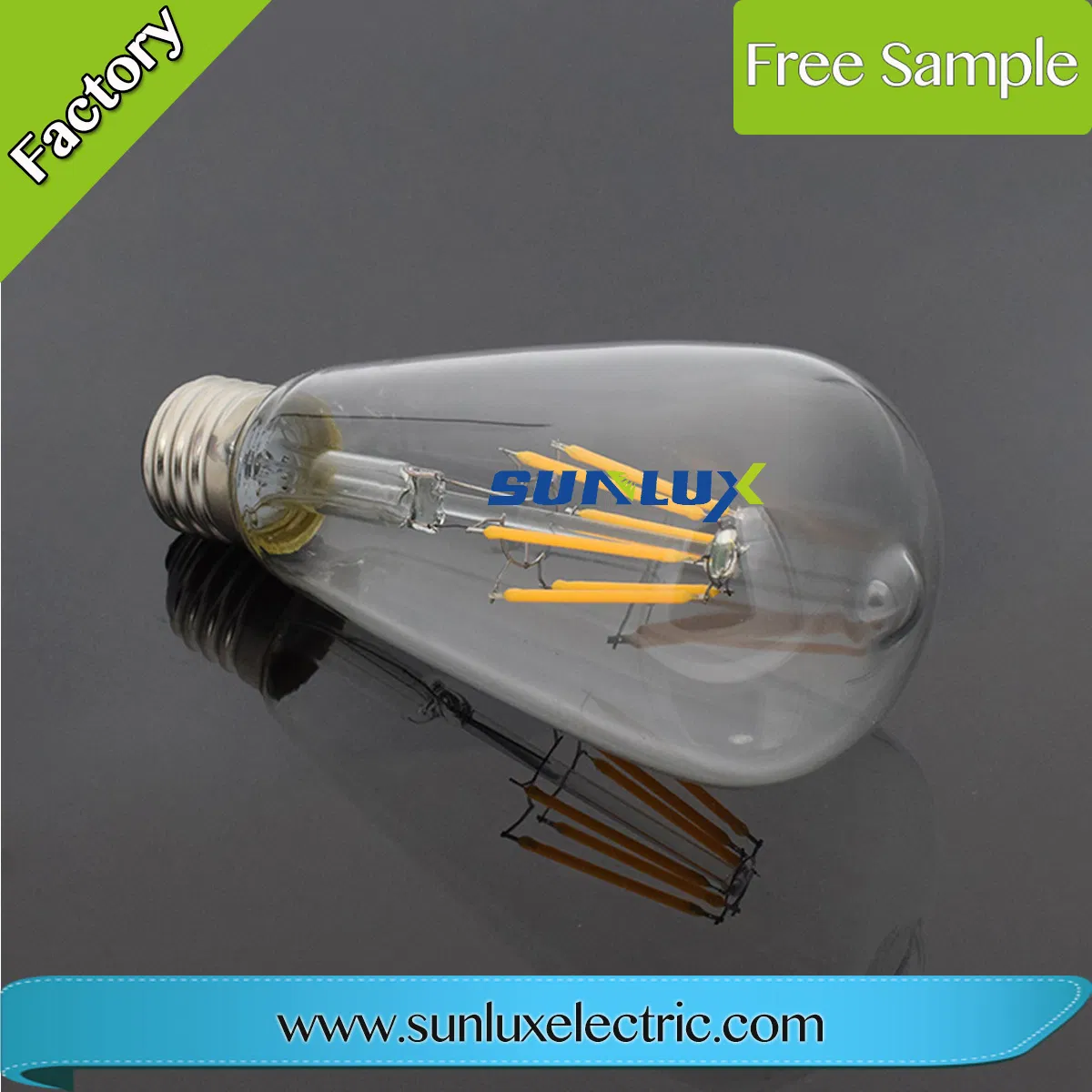Vintage Retro Edison E27 4W 8W LED Filament Light Bulb St64 Globe Lamp