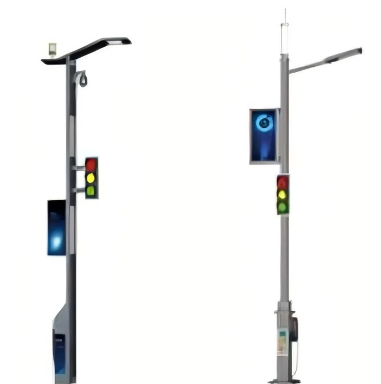 Smart LED Street Light Multi-Functional Intelligent Street Lamp with APP Control IoT Enabled IP66 Waterproof for Smart City Road Community Intelligent LED Stree