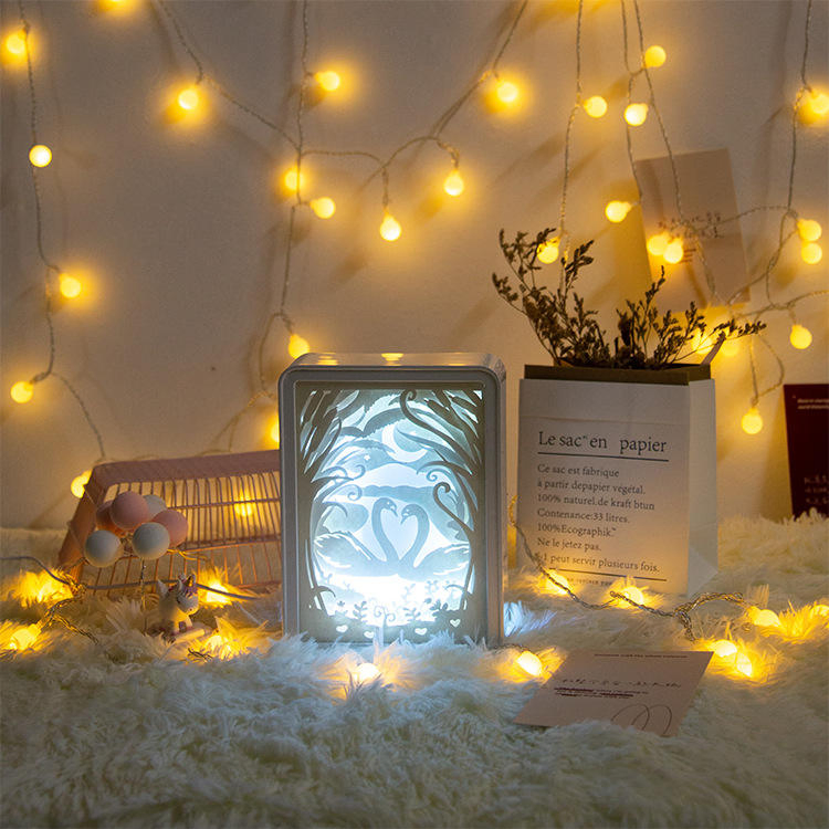 Factory Supply Kid Adults Gifts LED Color Mood Shadow Painting Night Lamp