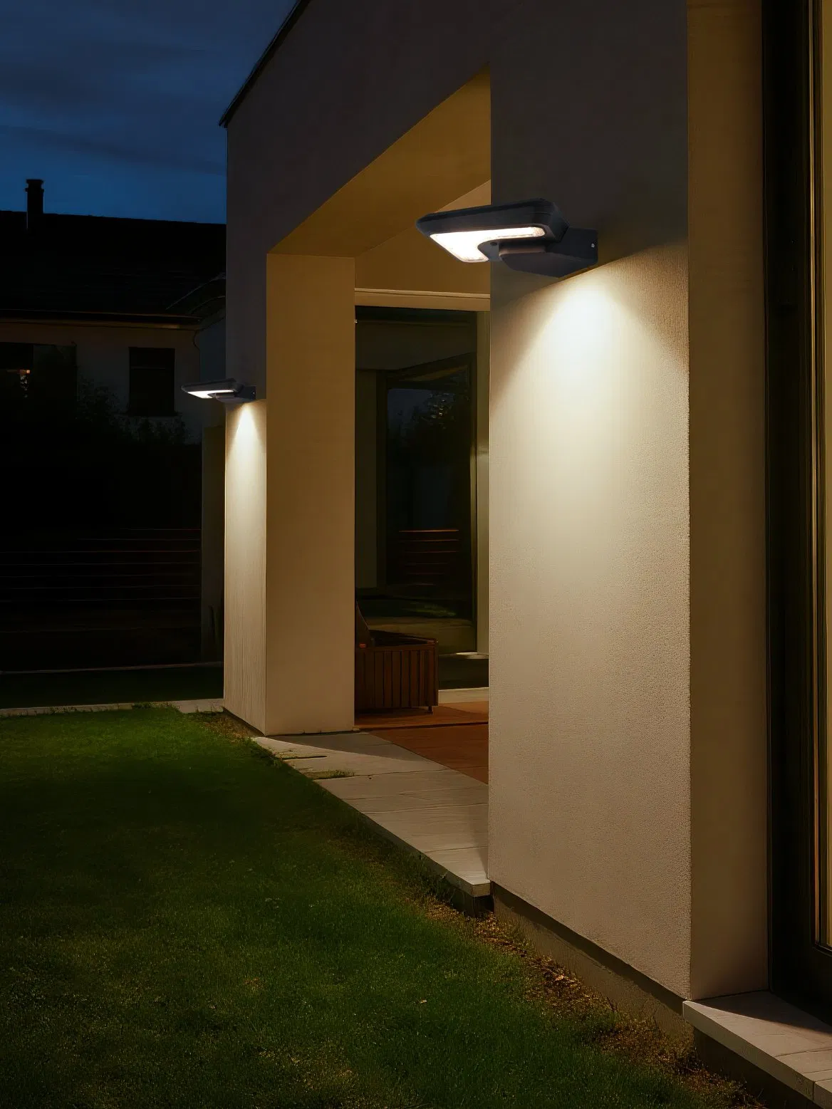 Solar-Powered LED Outdoor Wall Lamp for Energy Efficiency
