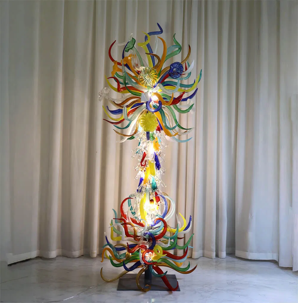 Blown Glass Floor Lamp 9