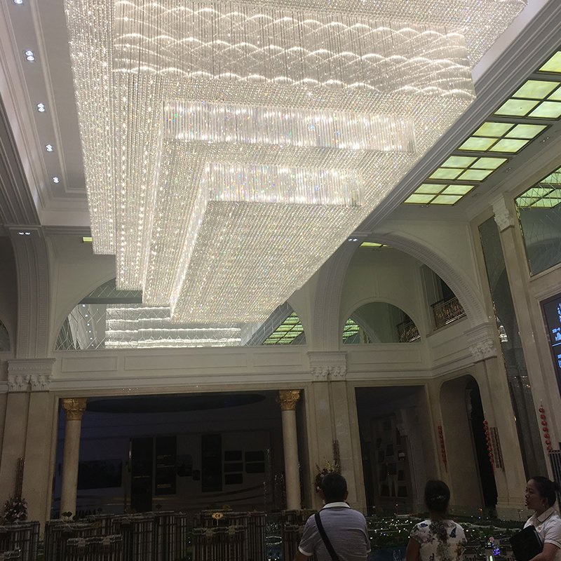 Luxury Light Fixture Modern Hotel Custom Ceiling Chandelier Lamp