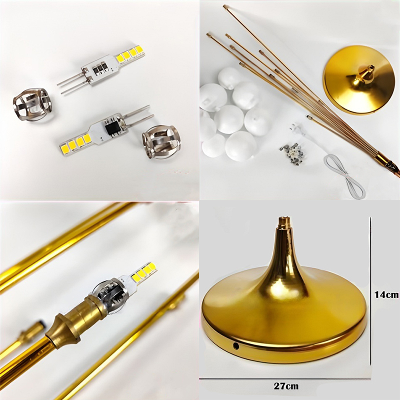 Modern Outdoor Decoration Romantic Wedding LED Floor Lamps for Wedding Centerpiece Standing Lamps