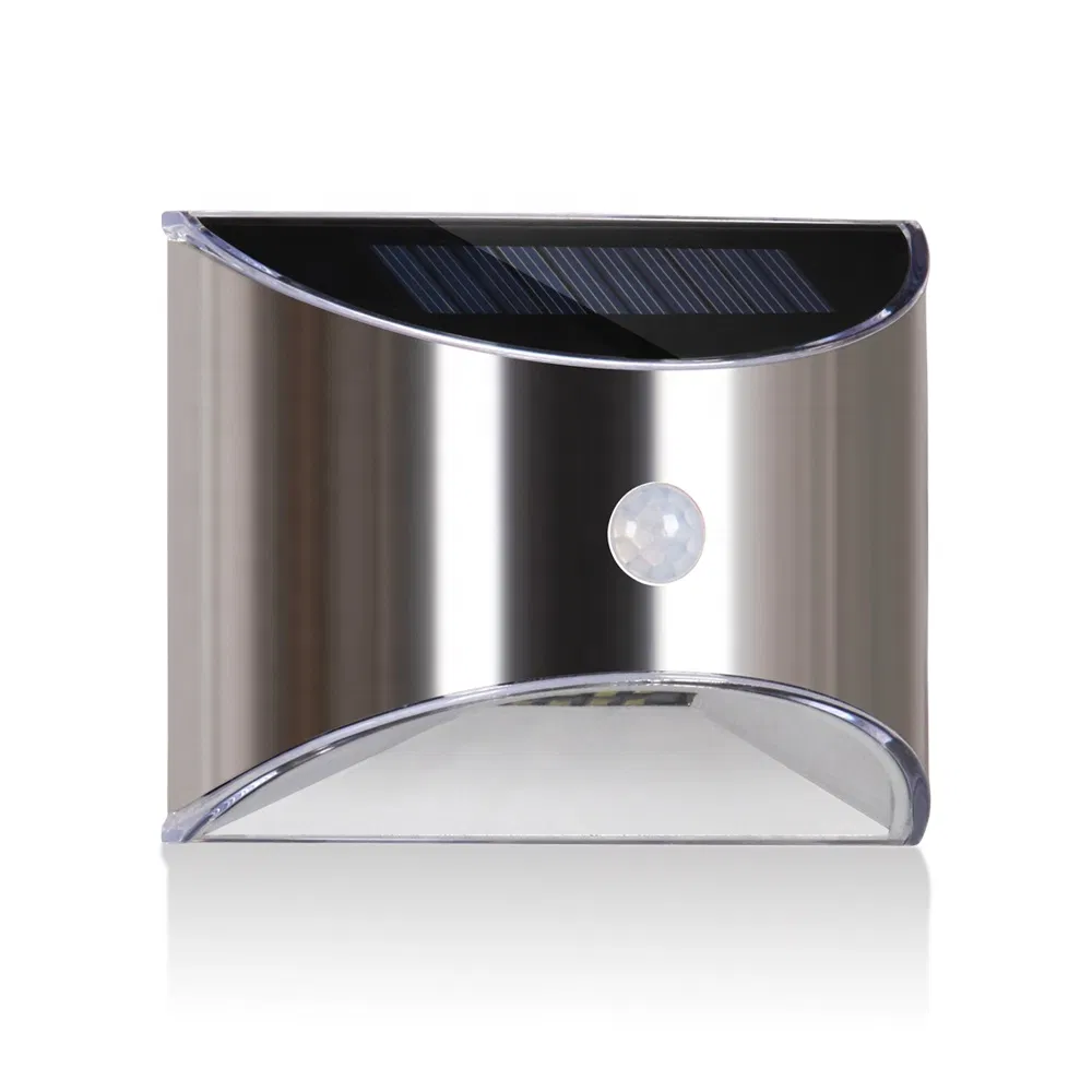 Stainless Steel Step Light Solar Garden Decorative Wall Lamp