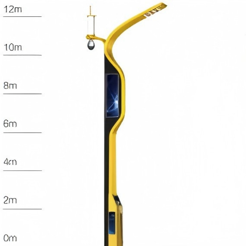 Smart LED Street Light Multi-Functional Intelligent Street Lamp with APP Control IoT Enabled IP66 Waterproof for Smart City Road Community Intelligent LED Stree