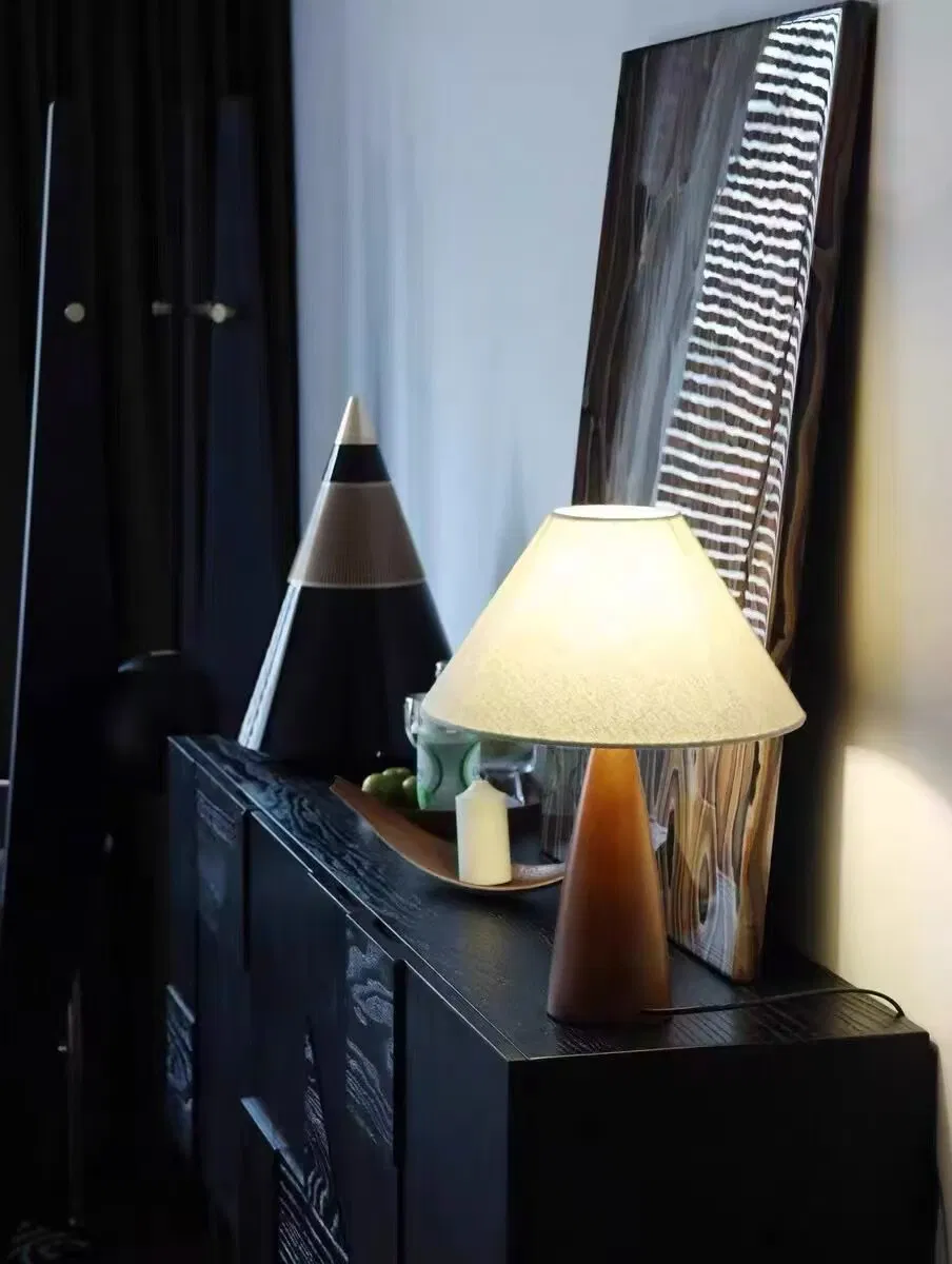 Wooden Table Lamp Detail