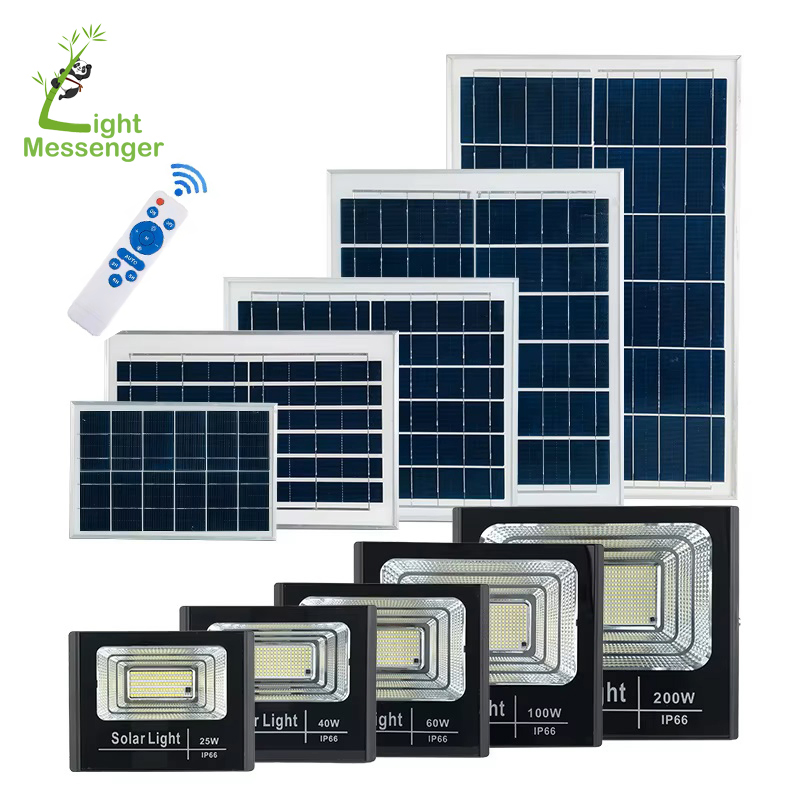 Best Seller Factory Price 100W 200W 300 Watt 400W 800W 1000W Outdoor Focos Wall Street Solar Reflector Solar Powered Flood Light Outdoor LED Solar Flood Lamp