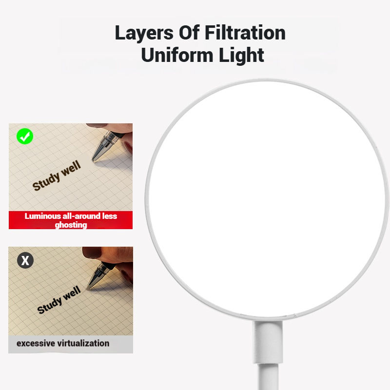 LED Desk Lamp Eye Protection One Color Reading Light USB Plug-in Flexible Hose Table Lamp for Student Study