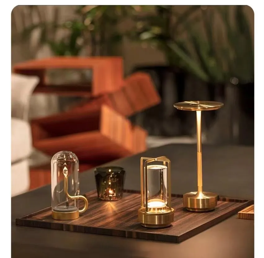 Crystal Lantern Table Lamp