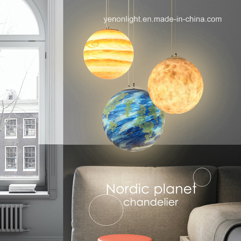 Poly Resin Pendant Lighting Planet Pendant Lamp