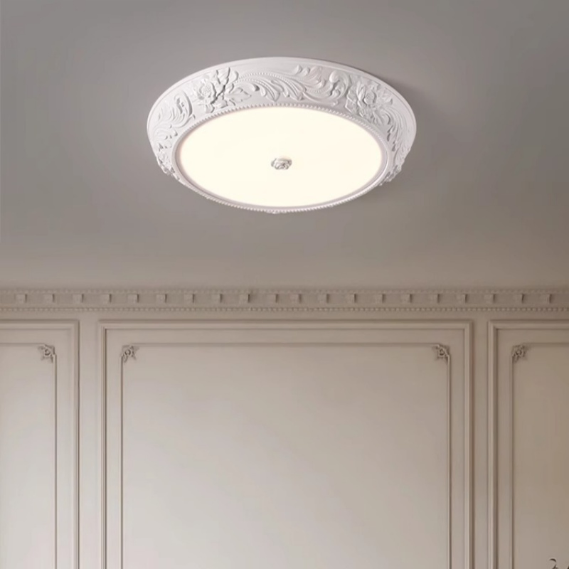 Round Shape Simple Resin Lighting Vintage Art New Design Chandelier LED Ceiling Lamp for Home Entry Living Room Staircase (ZY-FS015)