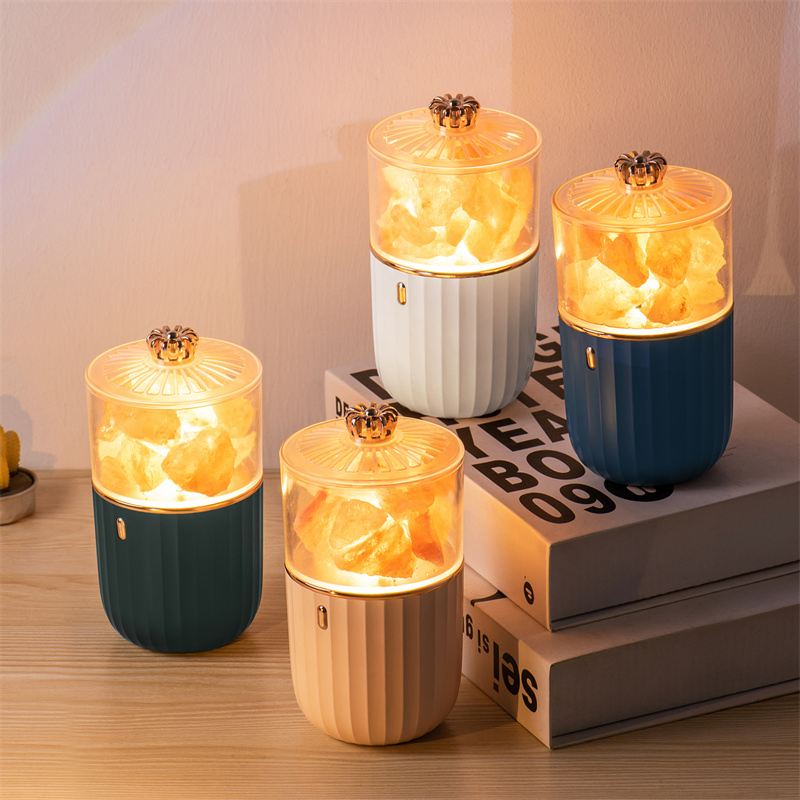 Natural Rechargeable Household Decorative Crystal Pure Salt Lamp Exquisite Night Lamp