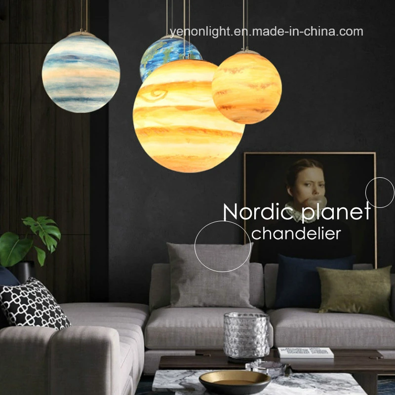 Poly Resin Pendant Lighting Planet Pendant Lamp