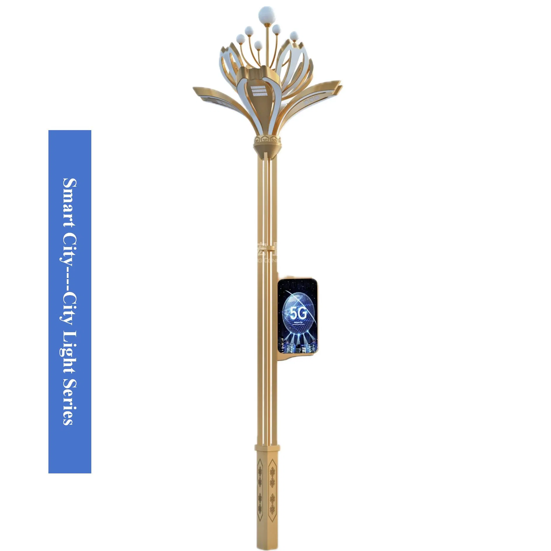 Best 100-200W City LED Smart Street Lamp Waterproof IP66, Customizable with LED Display WiFi CCTV Camera City Traffic Urban Smart Street Lamp, Public Area Lamp