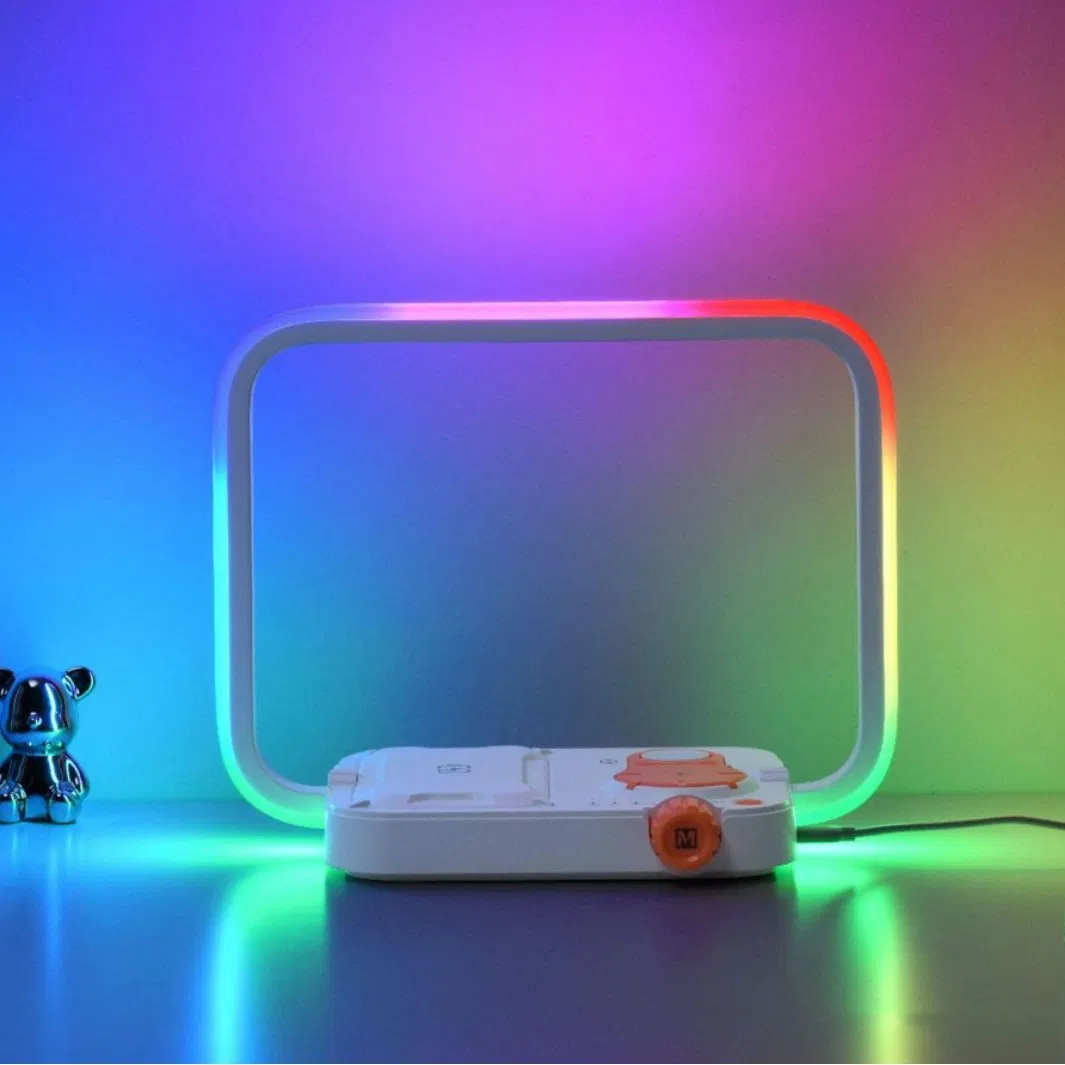 Smart 3-in-1 Desk Lamp with Wireless Charging and Mood Light