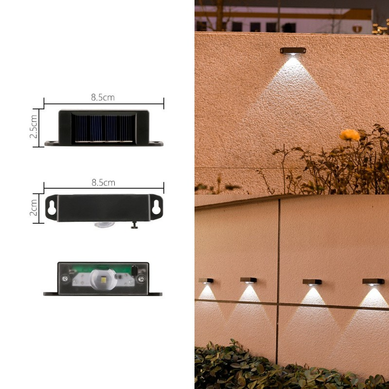 Solar-Powered Wall Lamp for Outdoor Courtyard Landscaping and Perimeter Lighting