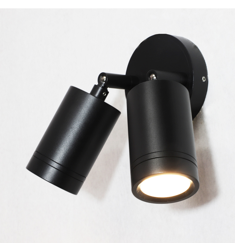 20W Double Heads Adjustable Angle Outdoor Waterproof LED Wall Lamp