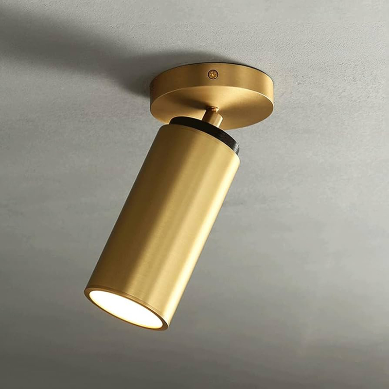 Champeaux Pivoting Flush Mount Light Classic Ceiling Lamp Vintage Antique Brass Balcony Kitchen Island Lamps