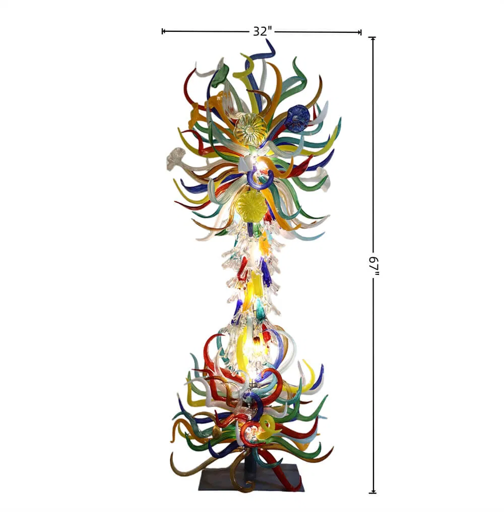 Blown Glass Floor Lamp 10