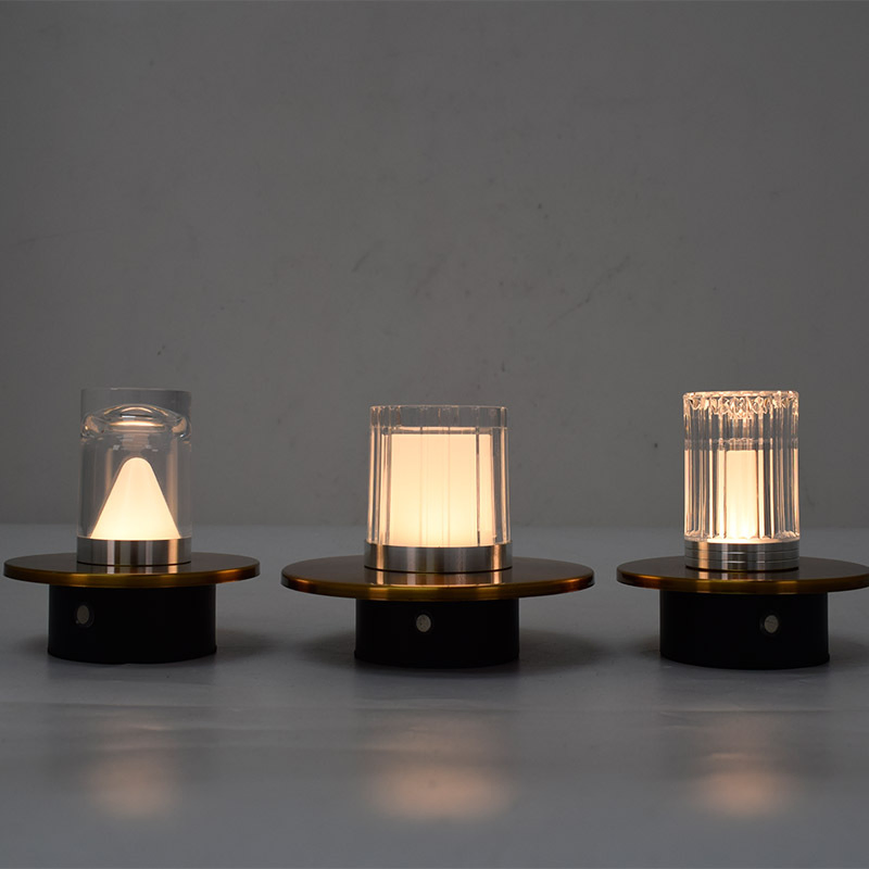 3-Color Portable Upscale Lighting Tabletops Touch Control Mood Lighting for KTV Premium LED Rechargeable Bar Table Lamp