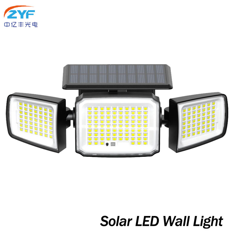 3CCT Changeable PIR Senor CE Outdoor Waterproof Solar LED Wall Lamp
