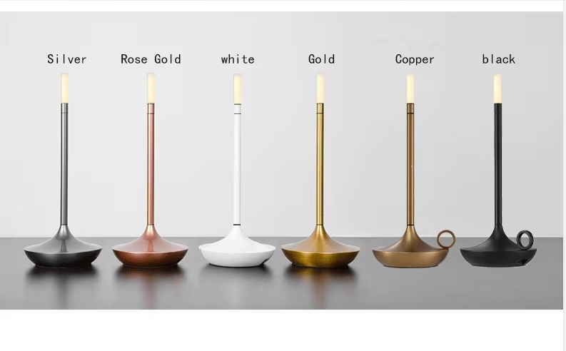 Simple Design Metal Tricolor Table Lamp Desk Light Touch Control Living Room Table Lamp Night Lamp for Living Room Bedroom Home