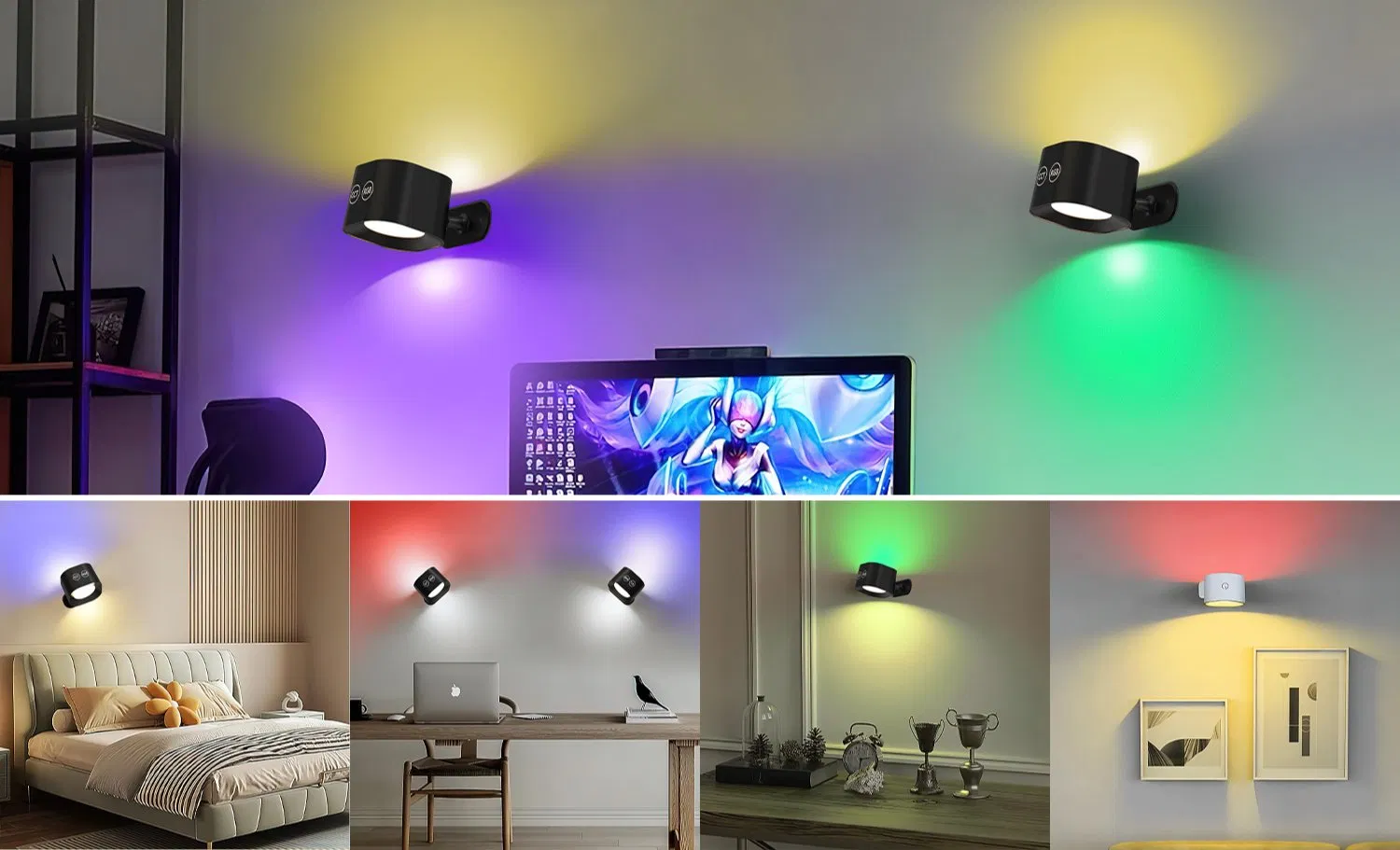 RGB+CW Wall Lamp View 4
