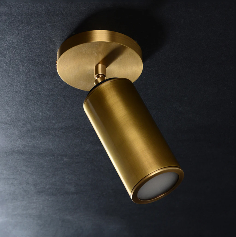 Champeaux Pivoting Flush Mount Light Classic Ceiling Lamp Vintage Antique Brass Balcony Kitchen Island Lamps