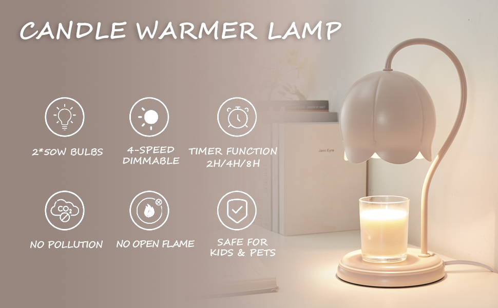 Cute Candle Warmer Bedroom House Office Aesthetic Living Girls Room Table Lamp