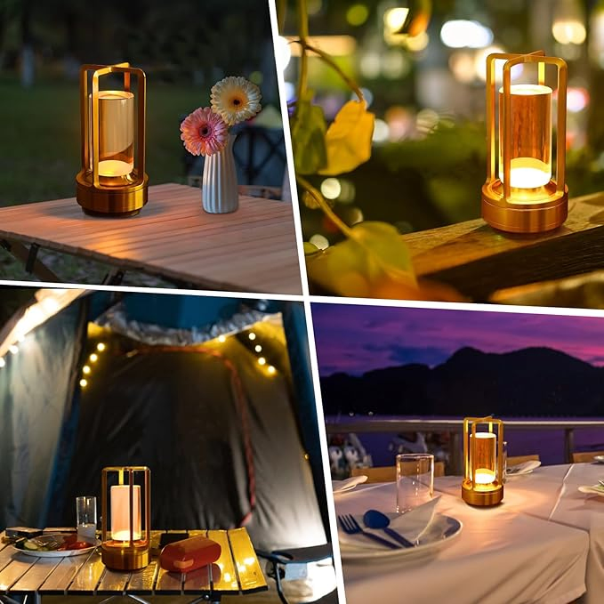 Factory Direct Price LED Rechargeable Decorative Table Lamp for Bar KTV Restaurant