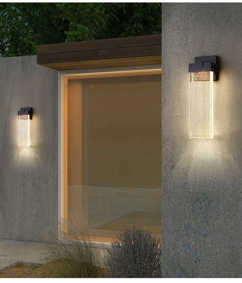 Outdoor Crystal Induction Wall Lamp 1