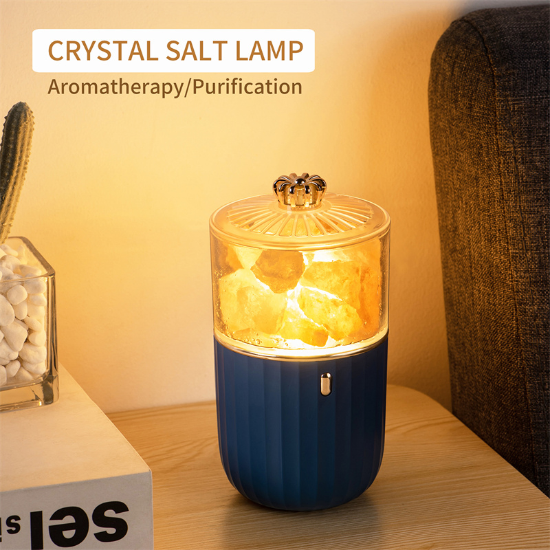 Natural Rechargeable Household Decorative Crystal Pure Salt Lamp Exquisite Night Lamp