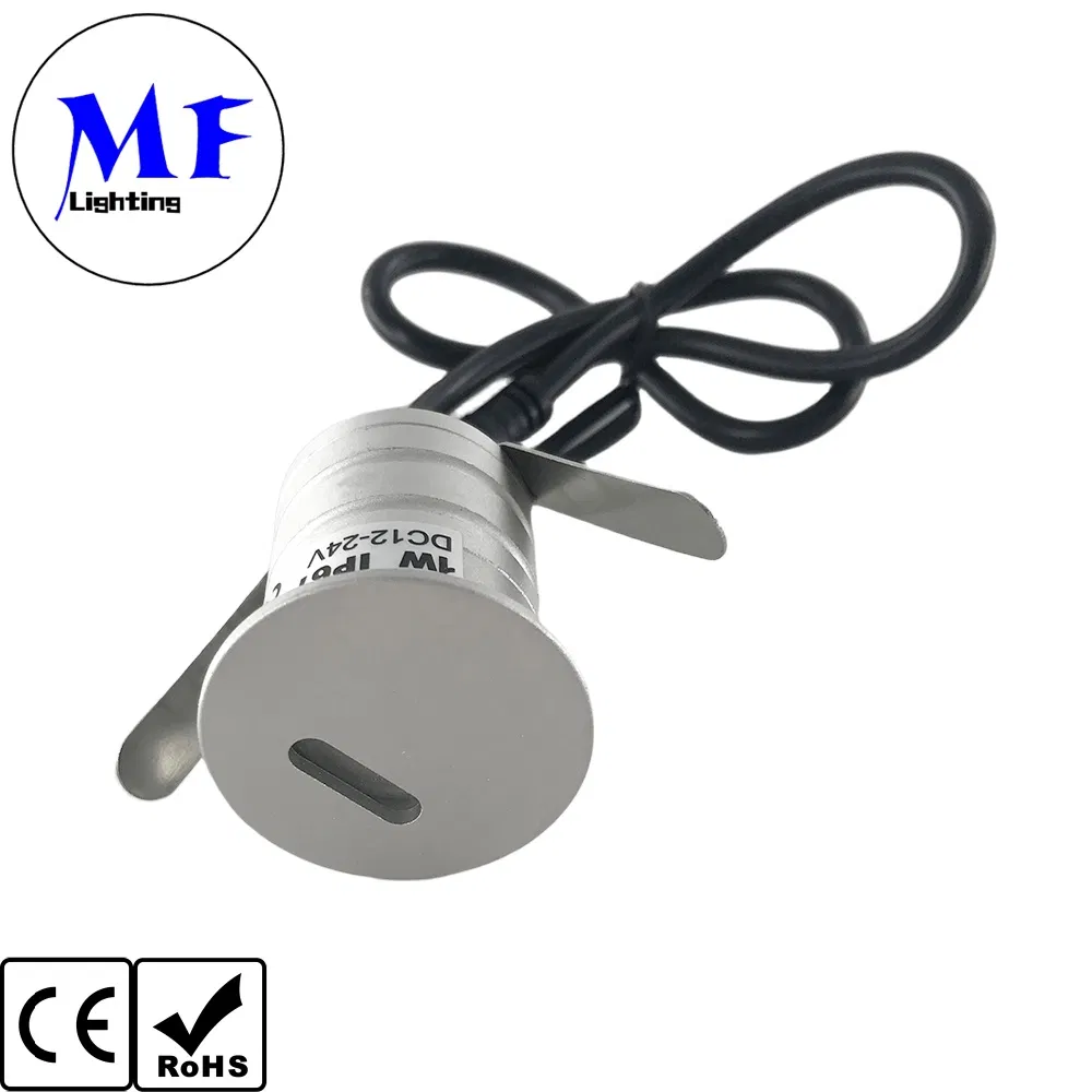 Factory Direct Supply 1W 95lm Aluminum Outdoor Inground Waterproof 2700-6500K Mini Paving Spotlight LED Step Lamp