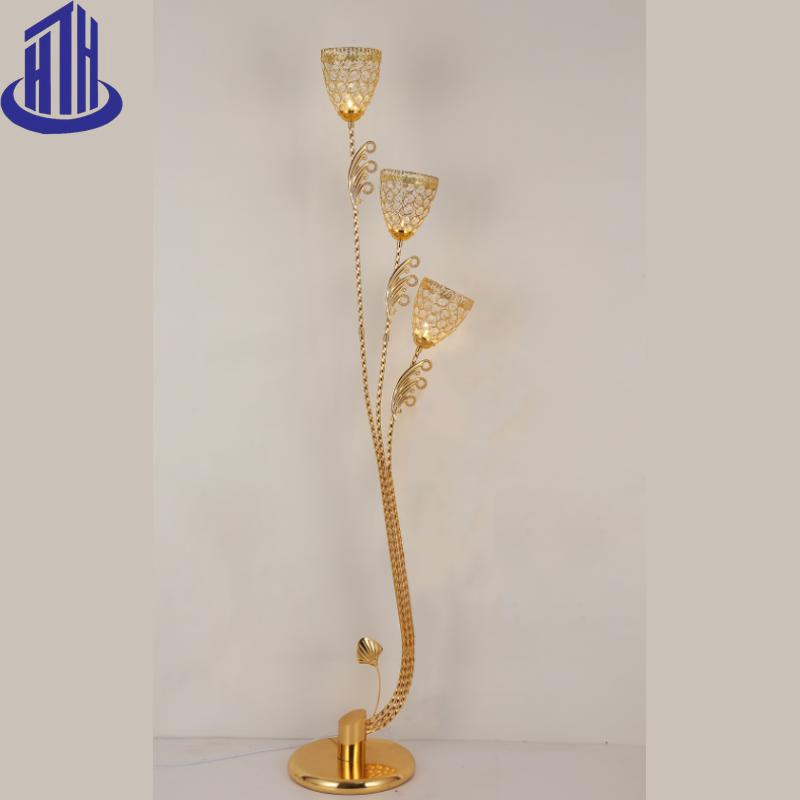 Modern Brass Designer Corner Tall Floor Lamp for Living Room Bedroom (9015)