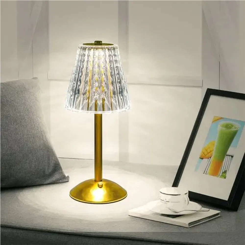 Cordless Table Lamp Rechargeable Touch LED Luxury Large Dable Lamps for Living Room LED Night Light