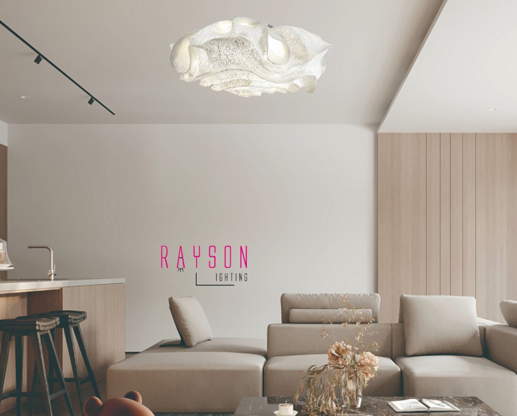 Sleek Stainless Steel Modern Cloud Ceiling Lamp for Stylish Interiors